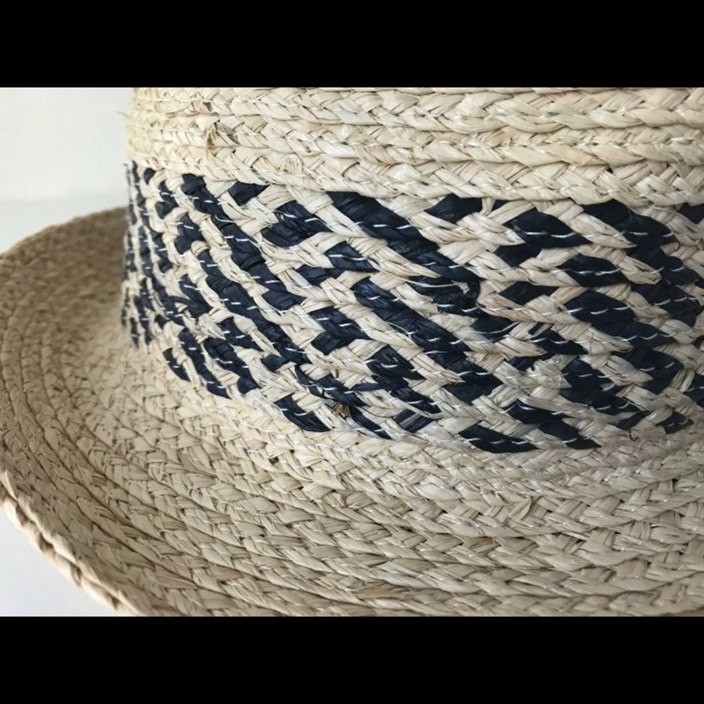 Men’s Straw Fedora HAT Natural - Picture 4 of 4